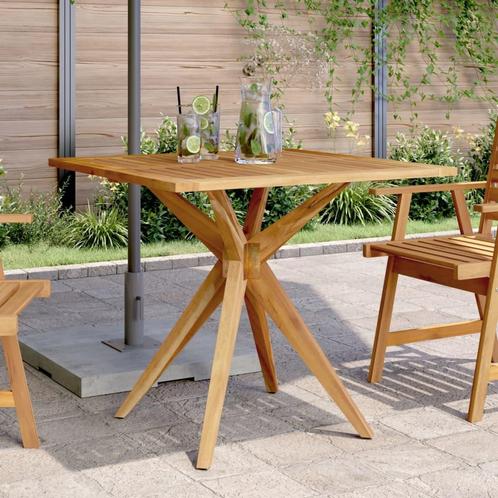 vidaXL Tuintafel vierkant 85x85x75 cm massief acaciahout, Jardin & Terrasse, Tables de jardin, Envoi