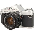 Canon AV-1 + 50mm FD F/1.8 occasion, Audio, Tv en Foto, Foto | Lenzen en Objectieven, Zo goed als nieuw, Verzenden