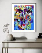 Simeon Gonzales - Rostro en Azul, Antiek en Kunst