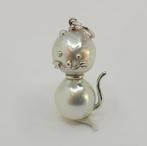 Ketting met hanger - 18 karaat Witgoud Parel - Witte South