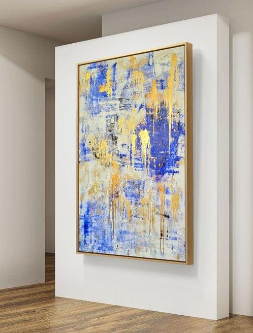 Irena Lenartowicz - Composition with Gold - XXL, Antiek en Kunst, Kunst | Schilderijen | Modern