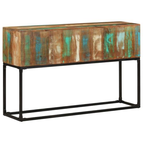 vidaXL Wandtafel 120x30x75 cm massief gerecycled hout, Maison & Meubles, Tables | Tables d'appoint, Envoi