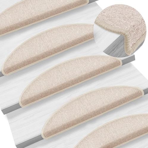 vidaXL Trapmatten 10 st 56x17x3 cm taupe, Doe-het-zelf en Bouw, Ladders en Trappen, Nieuw, Verzenden