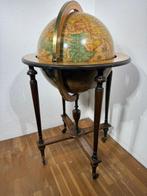 Globe bar - Custom - Hout, Messing, Papier, Antiek en Kunst