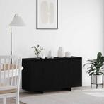 vidaXL Dressoir zwart eiken 135x41x75 cm kunststof, Huis en Inrichting, Verzenden, Nieuw