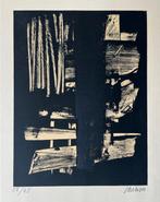 Pierre Soulages (1919) - Lithographie N°9 Hand-Signed and, Antiquités & Art