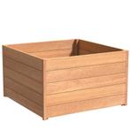 Hardhouten plantenbak Sevilla 120x120x71,3cm - Met bodem, Tuin en Terras, Bloembakken en Plantenbakken, 100 cm of meer, Vierkant