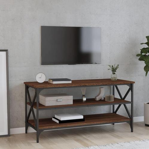 vidaXL Tv-meubel 100x40x50 cm bewerkt hout bruin eikenkleur, Huis en Inrichting, Tafels | Bijzettafels, Nieuw, Verzenden