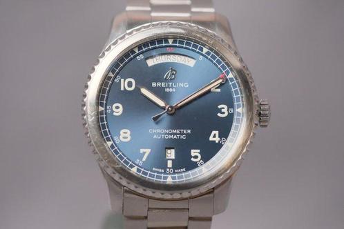 Breitling - Aviator 8 Day Date Automatic - A45330 - Homme -, Handtassen en Accessoires, Horloges | Heren