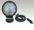 Phare Led 27W + Aimant Voiture Camion Ou Moto, Verzenden