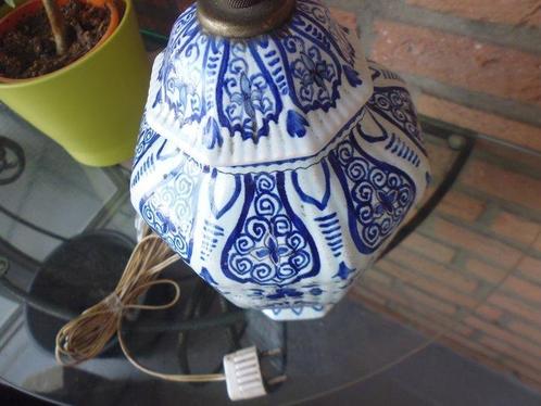 vDUIN vaas lamp hand geschildert - Plaque - Faïence, Antiek en Kunst, Antiek | Glaswerk en Kristal