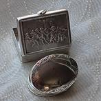Pillendoosje (2) - .800 zilver, .925 zilver, Antiquités & Art, Antiquités | Argent & Or