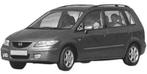 Mazda Premacy 1999-2001 Knipperlicht Links (Koplampen), Verzenden, Nieuw