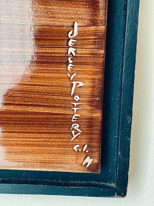 Mid-century modern Tegel - Bloemen - Jersey Pottery, Channel, Antiek en Kunst, Curiosa en Brocante