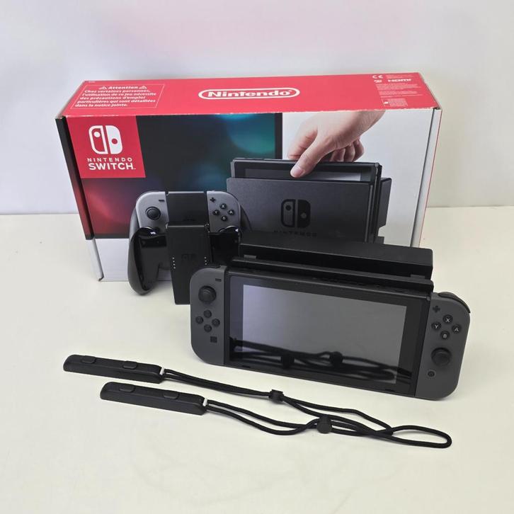Nintendo Switch Console Grijs Hac-001 | Nette Staat, Games en Spelcomputers, Spelcomputers | Nintendo Switch, Nieuw, Ophalen of Verzenden