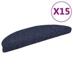 vidaXL Trapmatten Zelfklevend 15 stuks 56x17x3 cm Blauw, Doe-het-zelf en Bouw, Verzenden, Nieuw