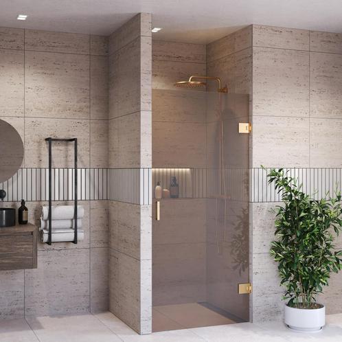 Douchedeur BWS Portos Profielloos Geborsteld Messing Goud, Doe-het-zelf en Bouw, Sanitair, Douche, Nieuw, Ophalen of Verzenden