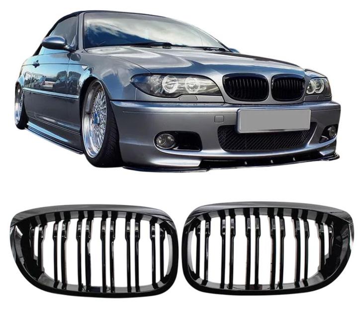 Grillen set | Nieren | BMW 3-series | E46 coupe-cabriolet |, Auto-onderdelen, Carrosserie, Nieuw, BMW, Verzenden