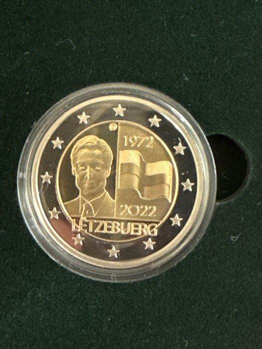 Luxemburg. 2 Euro 2022/2023 (5 stuks) Proof (Zonder, Postzegels en Munten, Munten | Europa | Euromunten