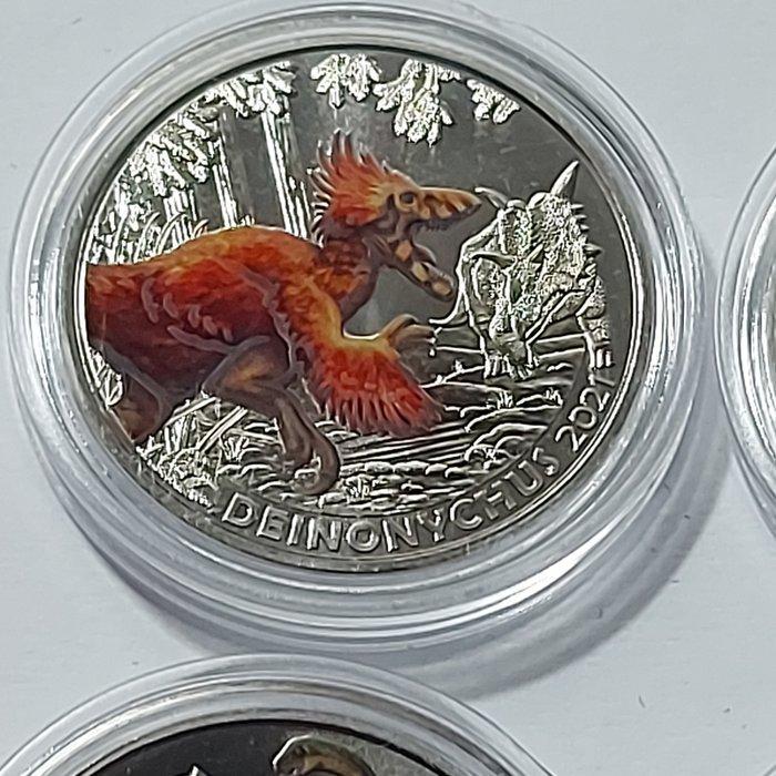 Oostenrijk. 3 Euro 2020/2022 Supersaurs + Marine Life (4, Postzegels en Munten, Munten | Europa | Euromunten