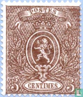 België - Staatswapen Kleine Leeuw - 1866, Postzegels en Munten, Postzegels | Europa | België, Postfris, Verzenden