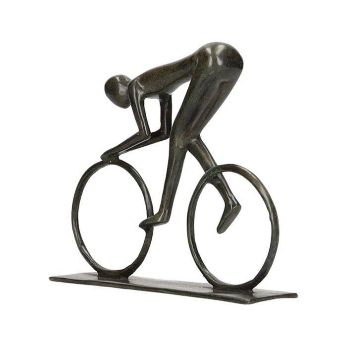 Figurine - Wielrenner - 21 cm - Bronze, Antiek en Kunst, Curiosa en Brocante