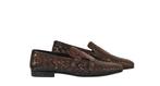 TESTONI Tivoli Brown Unlined Loafer Monk Shoes Woven 8 UK