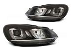VW Golf 6 U Type Black Chrome LED Unit 2e kans, Auto-onderdelen, Verlichting, Gebruikt, Volkswagen, Verzenden