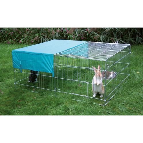 Buitenren, 144x112x60cm verz., incl. zonnebescherming -, Animaux & Accessoires, Box & Pâturages