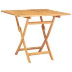 Teakhouten Tafel Inklapbaar | Retour Deal | Tuin & Camping, Tuin en Terras, Verzenden, Nieuw, Vierkant, Teakhout