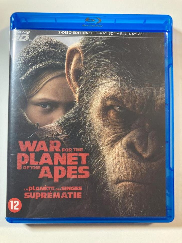 WAR FOR THE PLANET OF THE APES (3D + 2D) (BLURAY), Cd's en Dvd's, Blu-ray, Gebruikt