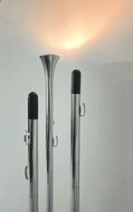 Porte-manteau - Acier, Chromé(e), Bois - avec lumière, Antiquités & Art