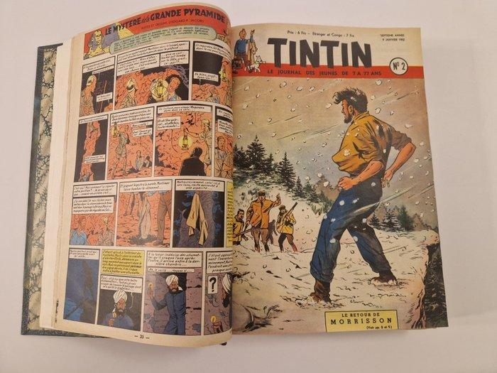 Tintin - Reliure amateur Journal de Tintin 1952 - année, Boeken, Stripverhalen