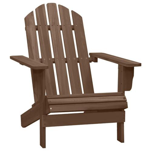 vidaXL Tuinstoel hout bruin, Tuin en Terras, Tuinstoelen, Nieuw, Verzenden