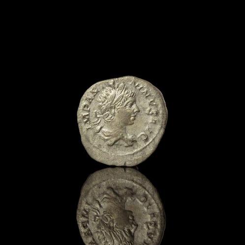 Oud-Romeins Historisch muntstuk keizer Elagabalus -, Antiek en Kunst, Antiek | Overige Antiek