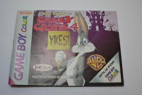 Bugs Bunny in Crazy Castle (GBC EUR MANUAL), Consoles de jeu & Jeux vidéo, Consoles de jeu | Nintendo Portables | Accessoires