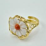 Bloedkoraal - Verguld, Zilver - Ring - Italiaanse camee en, Antiek en Kunst