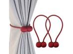 Veiling - Gordijnmagneten set van 2 - rood, Maison & Meubles, Ameublement | Rideaux & Stores à lamelles