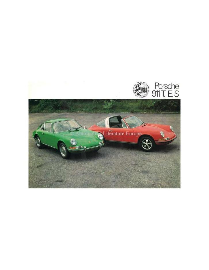 1970 PORSCHE 911 BROCHURE DUITS, Livres, Autos | Brochures & Magazines