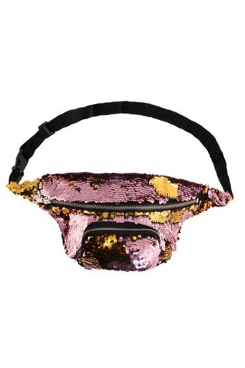 Heuptasje Rond Voorvak Pailletten Roze Goud Heuptas Sequin T beschikbaar voor biedingen