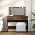 vidaXL Kaptafel met LED 100x40x120 cm bruin eikenkleurig, Verzenden, Nieuw