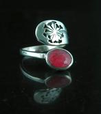Robijn - Zilver - Ring - Sterling zilver