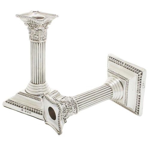Chandelier (2) - Argent 925 - Bougies en anglais, Antiek en Kunst, Antiek | Zilver en Goud