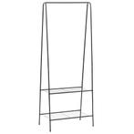 vidaXL Kledingrek 59x35x150 cm zwart, Verzenden, Nieuw