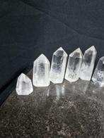 10 Heldere Bergkristal punten 8 - 4 cm - Kristalpunt- 978 g, Verzamelen, Mineralen en Fossielen