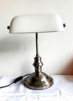 Lamp - Notarislamp - bankierslamp - Opaline glas - Bankier /