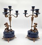 Chandelier (2) - Bronze, Porcelaine