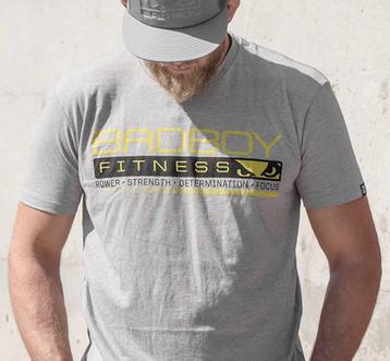 Bad Boy Grind T-shirt Grijs Fitnesskleding, Verzenden, Vechtsport