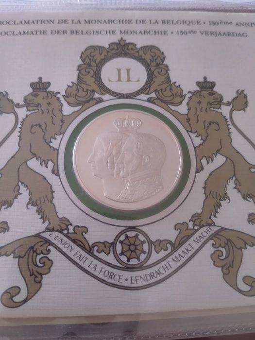 België. Medal 1981 Carpeta con emisión conmemorativa La, Postzegels en Munten, Munten | Europa | Niet-Euromunten