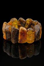 Bold 47 g ambre balte bracelet épais – Éclat miel et cognac